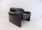 Maralunga Lounge Chair & Ottoman in Leather by Vico Magistretti for Cassina, 1970s, Set of 2, Image 6