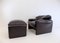 Maralunga Lounge Chair & Ottoman in Leather by Vico Magistretti for Cassina, 1970s, Set of 2 24
