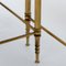 Nesting Tables in Brass and Glass from Maison Jansen, Set of 3 2
