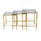 Nesting Tables in Brass and Glass from Maison Jansen, Set of 3 8