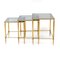 Nesting Tables in Brass and Glass from Maison Jansen, Set of 3, Image 8