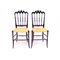 Vintage Chiavari Stühle mit Ledersitzen, 1950, 2er Set 15