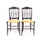 Vintage Chiavari Chairs with Leather Seats, 1950, Set of 2, Image 17