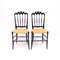 Vintage Chiavari Stühle mit Ledersitzen, 1950, 2er Set 18