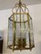 Large Neoclassical Style Lantern in Brass and Glass 3