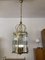 Large Neoclassical Style Lantern in Brass and Glass 10