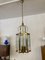 Large Neoclassical Style Lantern in Brass and Glass 1