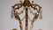 Brass & Lead Crystal Chandelier from Schröder and Co., 1960s, Image 2