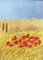 Papaveri e grano, Olio su rame, XX secolo, Con cornice, Immagine 1