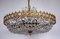 Brass & Lead Crystal Chandelier from Palwa, 1970s 2