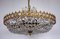 Brass & Lead Crystal Chandelier from Palwa, 1970s, Image 2