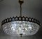 Brass & Lead Crystal Chandelier from Palwa, 1970s 9