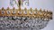 Brass & Lead Crystal Chandelier from Palwa, 1970s, Image 8