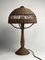 Art Deco Rattan and Wicker Mushroom Table Lamp, 1930s, Image 7