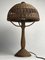 Art Deco Rattan and Wicker Mushroom Table Lamp, 1930s, Image 10
