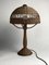 Art Deco Rattan and Wicker Mushroom Table Lamp, 1930s 11