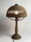 Art Deco Rattan and Wicker Mushroom Table Lamp, 1930s 5