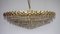 Brass & Lead Crystal Chandelier from Preico, 1970s, Image 7