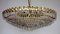 Brass & Lead Crystal Chandelier from Preico, 1970s, Image 1