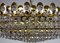 Brass & Lead Crystal Chandelier from Preico, 1970s, Image 3