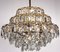 Brass & Lead Crystal Chandelier from Schröder and Co., 1960s 1