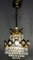 Lámpara de araña Bodenmais de latón y cristal de plomo de Joska, años 70, Imagen 11