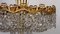 Brass & Lead Crystal Chandelier from Schröder and Co., 1960s, Image 3