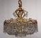 Brass & Lead Crystal Chandelier from Schröder and Co., 1960s, Image 8