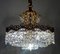 Brass & Lead Crystal Chandelier from Schröder and Co., 1960s, Image 10