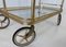 Mid-Century Italian Modern Brass and Glass Tray Bar Cart from MB, 1970s 6