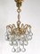 Brass & Lead Crystal Chandelier from Schröder and Co., 1970s, Image 6