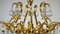Brass & Lead Crystal Chandelier from Schröder and Co., 1970s, Image 2