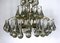 Brass & Murano Glass Chandelier attributed to Christoph Palme, 1970s 3