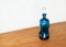 Blaue dänische Vintage Kluk Kluk Glasflasche von Holmegaard, 1970er 11