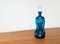 Blaue dänische Vintage Kluk Kluk Glasflasche von Holmegaard, 1970er 9