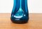 Botella Kluk Kluk danesa vintage de vidrio azul de Holmegaard, años 70, Imagen 4
