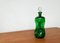 Grüne dänische Vintage Kluk Kluk Flasche aus Glas von Holmegaard, 1970er 4