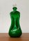 Grüne dänische Vintage Kluk Kluk Flasche aus Glas von Holmegaard, 1970er 1