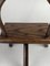 Low Brutalist Tripod Milking Stool with Curved Back, 1950s, Image 3