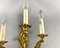 Vintage Rococo Style Gilt Bronze Wall Sconce with 3 Lights 5
