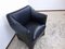 Black Leather Armchair by Mario Bellini for Cassina 4