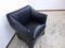 Fauteuil en Cuir Noir par Mario Bellini pour Cassina 4