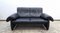 Dark Blue Leather Sofa from de Sede 1