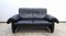 Dark Blue Leather Sofa from de Sede, Image 1