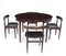 Danish Modern Table and Chairs from Frem Røjle, 1960s, Set of 5 2