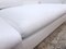 White Leather Poggiolungo Sofa with Stool from Flexform, Set of 2 7