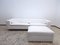 White Leather Poggiolungo Sofa with Stool from Flexform, Set of 2, Image 2