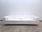 White Leather Poggiolungo Sofa with Stool from Flexform, Set of 2 6