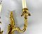 Large Vintage Double-Arm Wall Sconce in Gilt Bronze, 20th Century 7