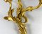 Large Vintage Double-Arm Wall Sconce in Gilt Bronze, 20th Century 8